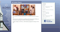 Desktop Screenshot of allsaintsnorthfield.org