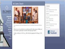 Tablet Screenshot of allsaintsnorthfield.org